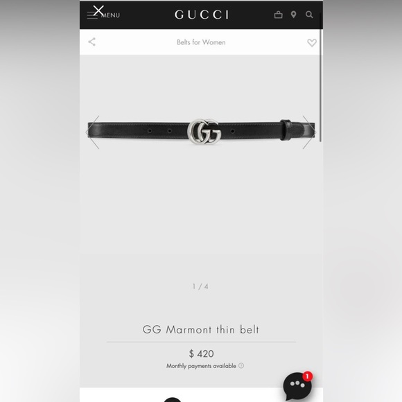 NWT Gucci belt women